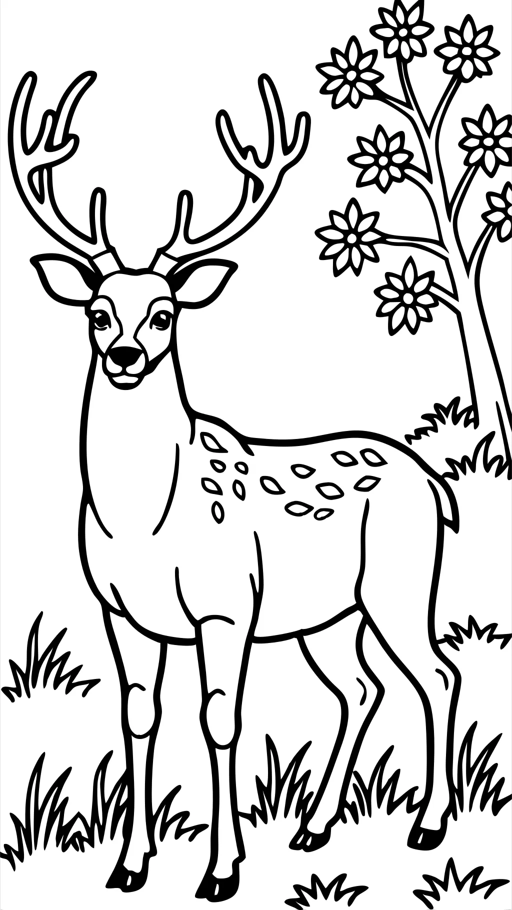 whitetail buck coloring pages